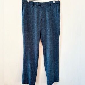 Banana Republic Men's Sz 35 Gray Blue  Dress Pants